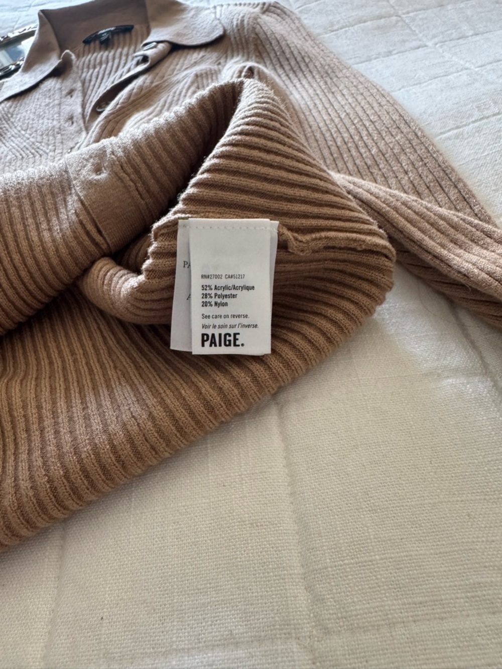 NWOT Paige Jayde Button Front Shirt Cardigan - Picture 5 of 7